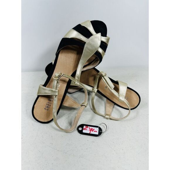 Chelsea Crew Heels, Leather w. Straps Size 38-7 - Picture 1 of 7